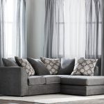 Washington Right Hand Fabric Corner Sofa Grey