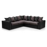 Denver Large Corner Sofabed Black