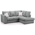 Estelle Fabric Right Hand Corner Sofa Grey