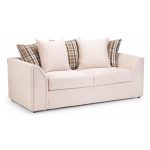 Nevada Fabric 3 Seater Sofa Beige