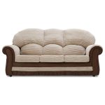 Rhea Jumbo Cord 3 Seater Sofa Brown