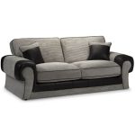 Tangent 3 Seater Sofa Grey/Black