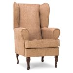 Vito Wingback Armchair – Grey Beige