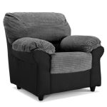 Wilmot Fabric Armchair Grey/Black