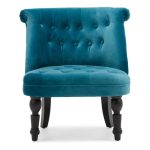 Grace Velvet Armchair Blue