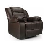 Whitfield Leather Reclining Armchair Brown