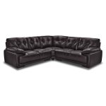 Plaza Large Faux Leather Corner Sofa Brown