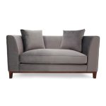 Lenoy 2 Seater Velvet Sofa Grey
