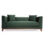 Lenoy 3 Seater Velvet Sofa Green