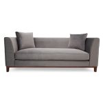 Lenoy 3 Seater Velvet Sofa Grey