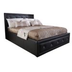 Hollywood Black Ottoman Bed Black