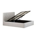 Hollywood Faux Leather Ottoman Bed White