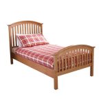Madrid Natural High End Wooden Bed Natural