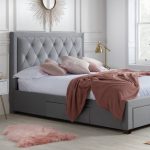Woodbury Fabric Bed Frame Grey