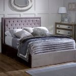 Rhea Silver Upholstered Ottoman Bed Silver