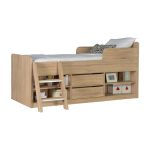 Felix Oak Low Sleeper Bed Natural