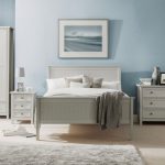 Maine Wooden Bed Grey