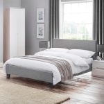 Rialto Fabric Bed Grey