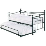 Olivia Black Metal Trundle Black