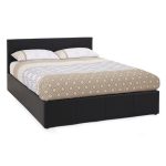 Tivoli Black Faux Leather Ottoman Bed Black