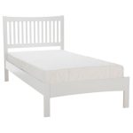 Mya Hevea Opal White Bed Frame White
