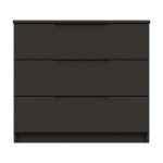 Legato Black 3 Drawer Chest Black