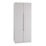 Legato Light Grey 2 Door Wardrobe Cream