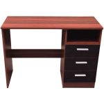 Ottawa Black and Walnut 3 Drawer Dressing Table Black