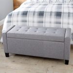 Verona Upholstered Ottoman in Grey Grey