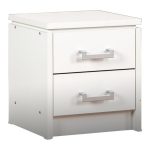 Charles 2 Drawer Bedside White