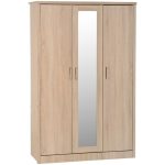 Lennon Oak 3 Door Wardrobe Natural