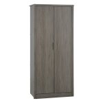 Lennon Black 2 Door Wardrobe Black