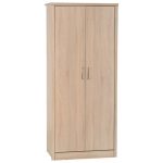 Lennon Oak 2 Door Wardrobe Natural