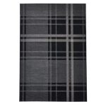 Black and Grey Breeze Rug Grey/Black
