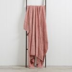 Chunky Knit Chenille 130cm x 180cm Throw Blush