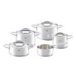 Fissler Riva 5 Piece Pan Set Silver