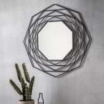 Estella Black 91cm Wall Mirror Black