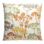 Cowslip 43cm x 43cm Cushion Cover White/Brown/Gold
