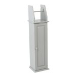 Verona Grey Toilet Roll Holder Grey
