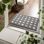 Marvel Washable Grey Heart Mat Grey