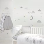 Floating Clouds Wall Stickers Grey