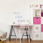 Metallic Slogan Wall Stickers Multi