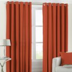 Fiji Burnt Orange Eyelet Curtains Orange