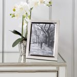 Textured Silver Plated Photo Frame 10”? x 8”? (25cm x 20cm) Silver