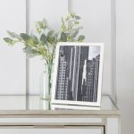 White Edge Silver Plated Photo Frame 10”? x 8”? (25cm x 20cm) White