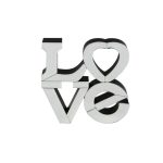 Love Word Ornament Silver