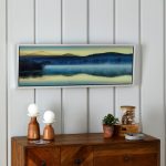 Glass Blue Landscape Blue