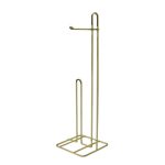 Gold Wire Toilet Roll Butler Gold