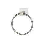 Tongue and Groove Towel Ring White