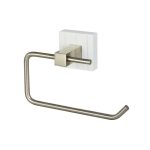 Tongue and Groove Toilet Roll Holder White